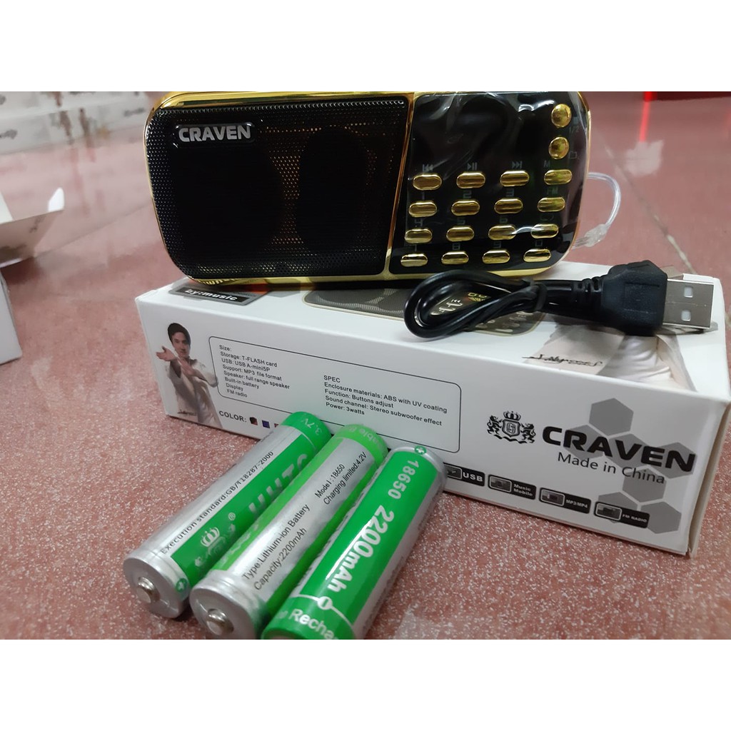 LOA CRAVEN CR853 3 PIN, NÚT ẤN THƯ MỤC