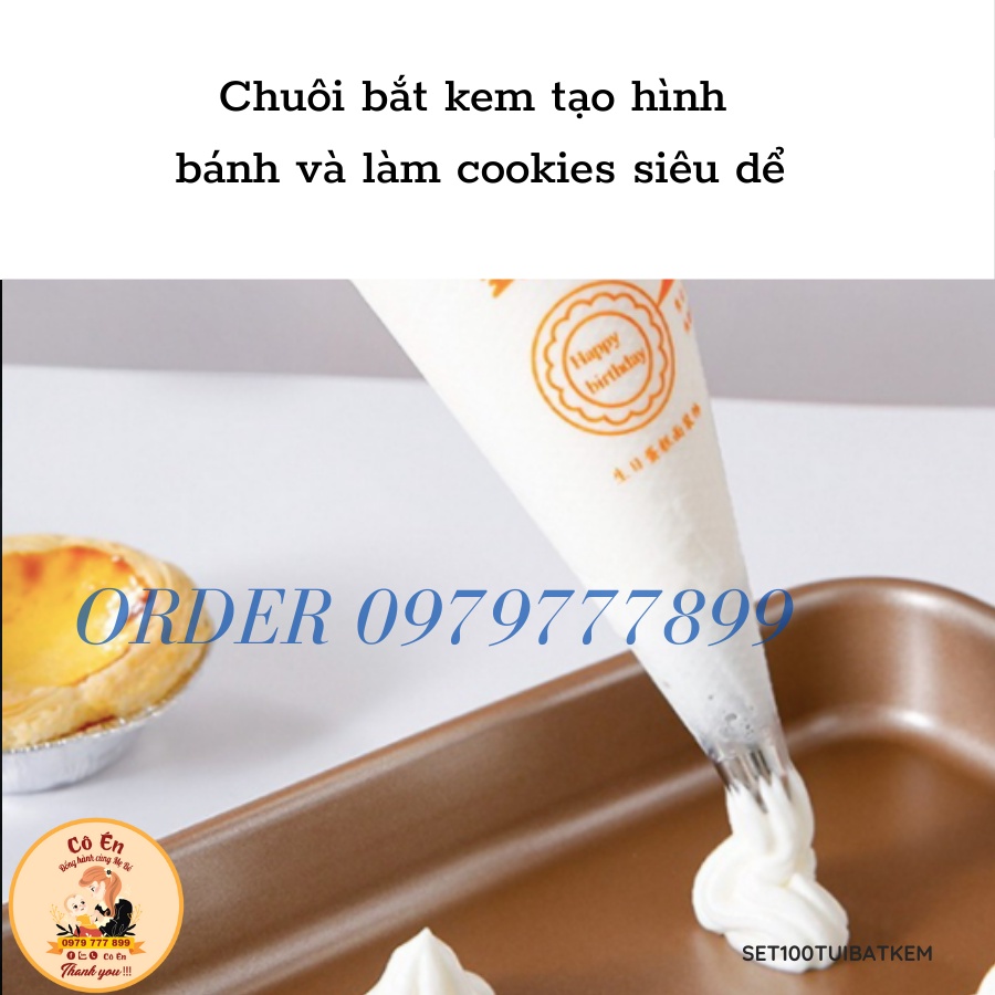 10 Chiếc Túi Bắt Bông Kem Nilong Làm Bánh nhiều size