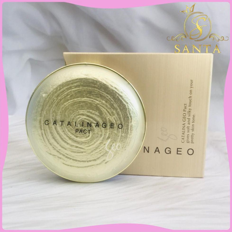 [CHÍNH HÃNG] Phấn Geo Sempre Happy &amp; Please Pact (Trắng) - Phấn Geo Lamy Catalina Golden Pact (Vàng)