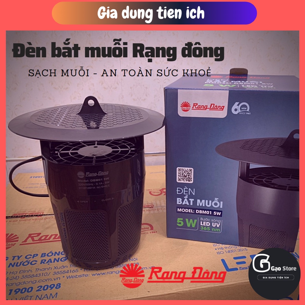 Đèn bắt muỗi rạng đông - DBM01 5W, Rạng đông chính hãng