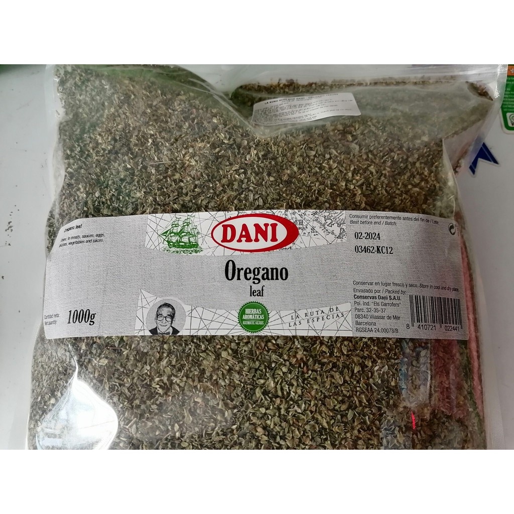 Lá kinh giới khô Oregano hiệu Dani Oregano Leaves - Nhập khẩu Tây Ban Nha