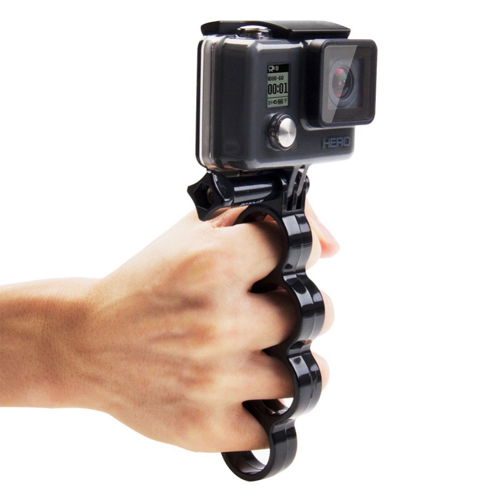 Giá Đỡ Máy Ảnh Thể Thao Màu Đen Đeo Ngón Tay Cho Gopro Hero
