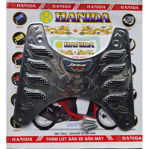 THẢM LÓT để CHÂN XE JANUS CAOSU, INOX, CHẮN BÙN JANUS