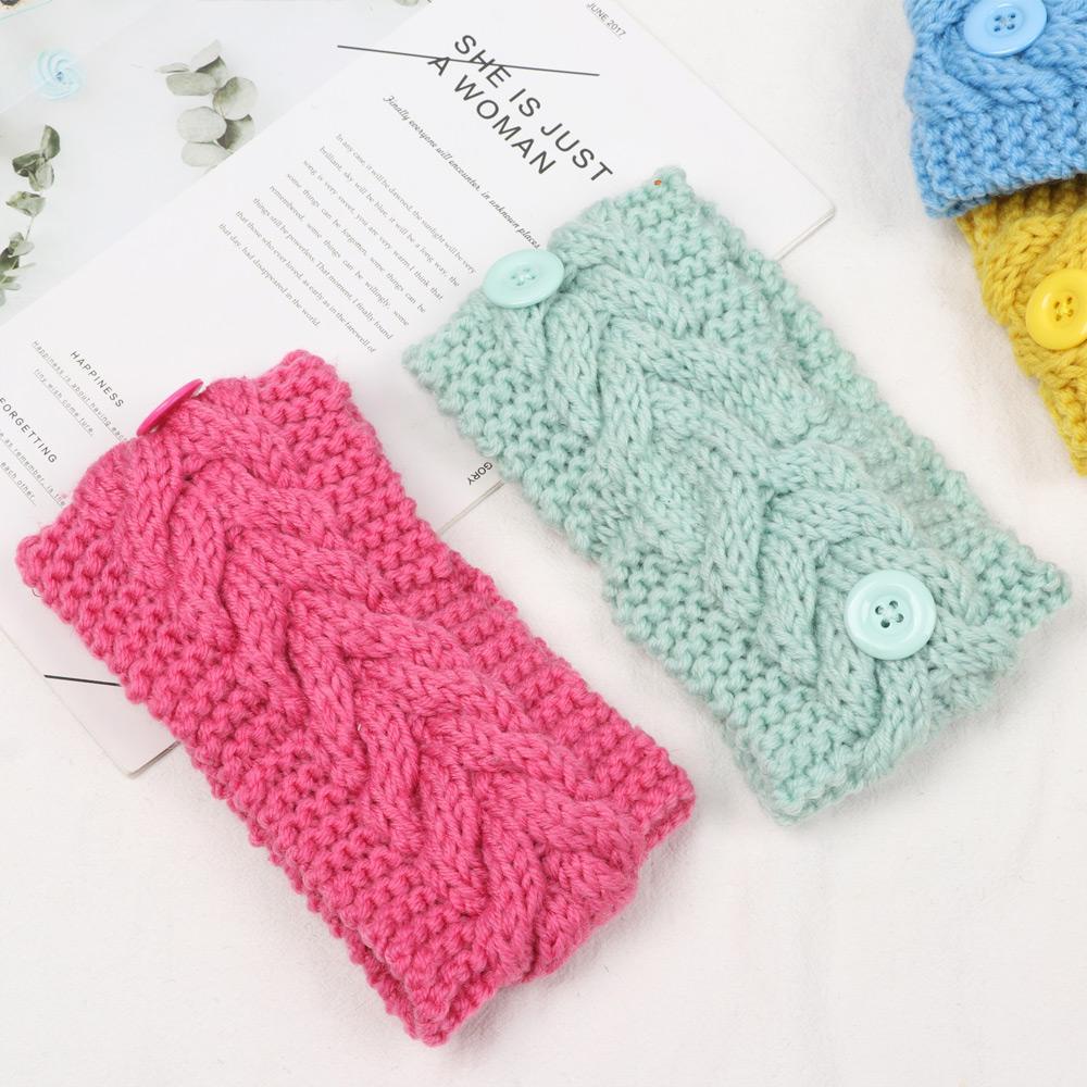 Băng Đô Dệt Kim Co Giãn Mềm Mại Màu Kẹo Thời Trang Mùa Đông