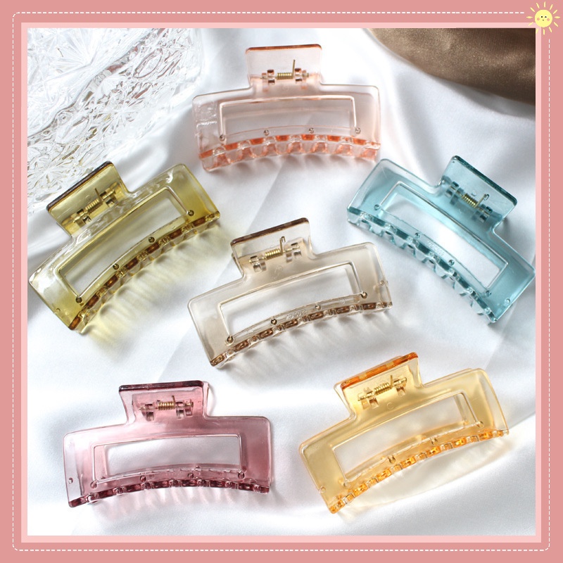 Kẹp Tóc Trong Suốt Đơn Giản Thời Trang Phong Cách Hàn Quốc