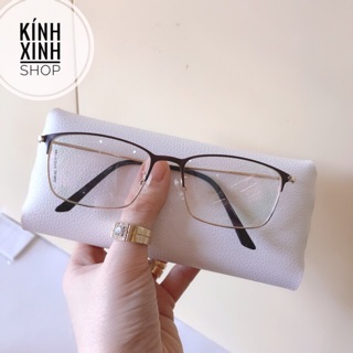 Kính gọng kim loại siêu tăm mảnh - Mắt vuông bầu
