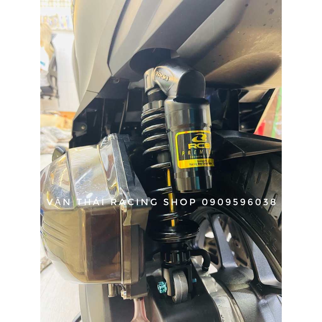Phuộc Sau RCB Đen Ty vàng VS, VD gắn Vario , Click , Vison , SHmode , Lead ... Chính Hãng 100% Tặng Kèm 1 Lò Xo