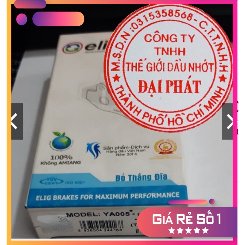 Bố thắng dĩa, má phanh Đĩa Elig YA005 Dùng cho Majesty, SH 17-18
