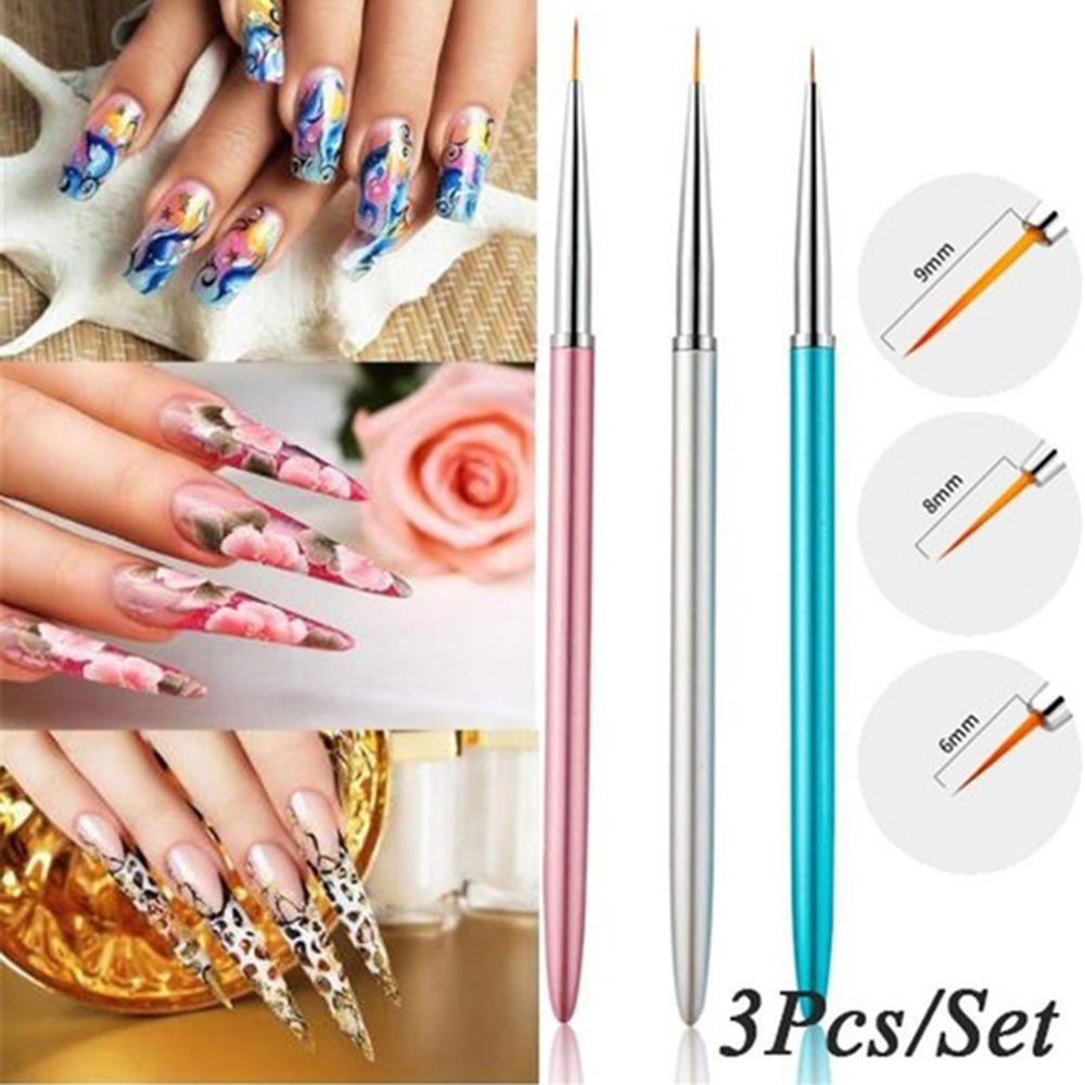 ESPO Bút Vẽ Móng Chuyên Nghiệp Với Tay Cầm Kim Loại 3D