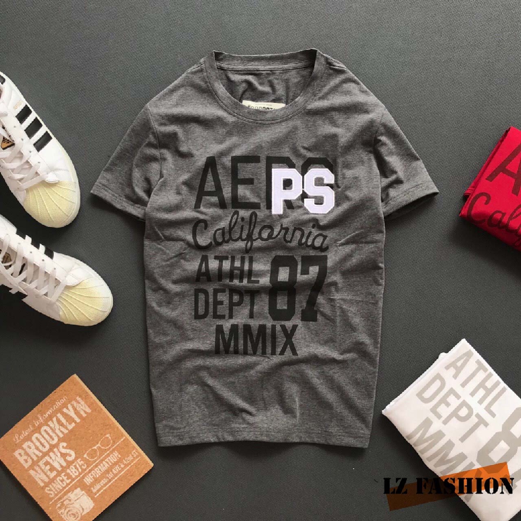 Áo Thun Nam Cổ Tròn Tay Ngắn In Chữ Trước Ngực - LZ FASHION - PS080 | BigBuy360 - bigbuy360.vn