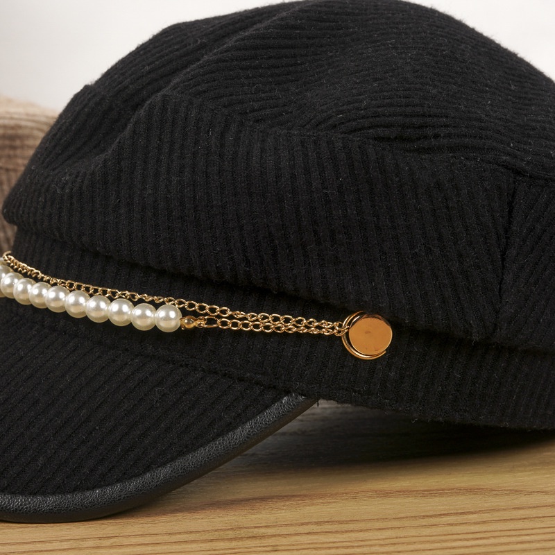 Korean Style Simple Color Beret Hats For Women