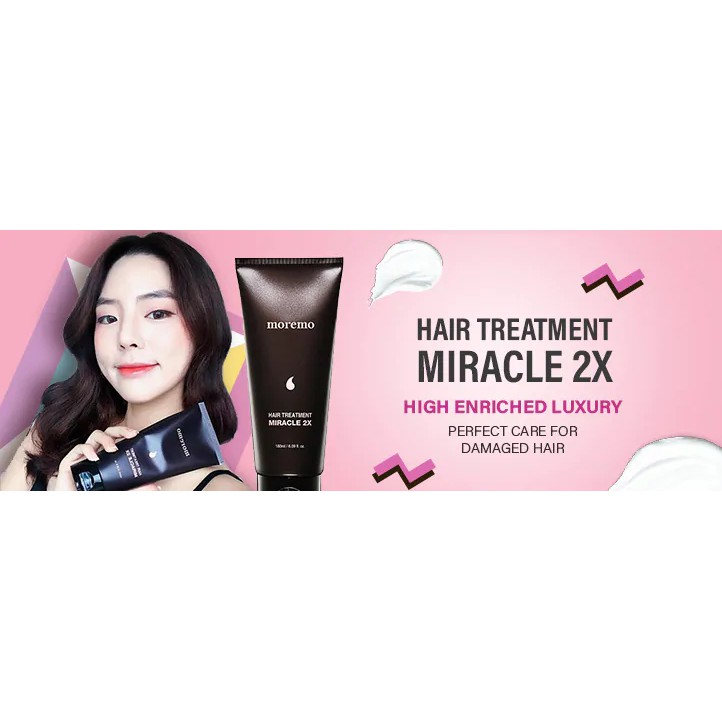 KEM Ủ DƯỠNG TÓC MOREMO 180ml HAIR TREATMENT MIRACLE 2X