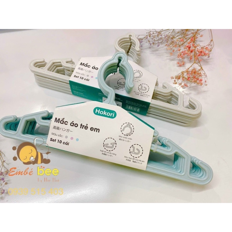 SÉT 10 MÓC ÁO HOKORI CAO CẤP TRẺ EM