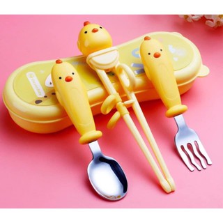 Set đũa muỗng ăn dặm cho bé Thương hiệu Hàn Quốc