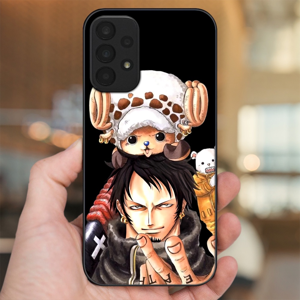 Ốp lưng Samsung A23 viền đen in hình Law One Piece