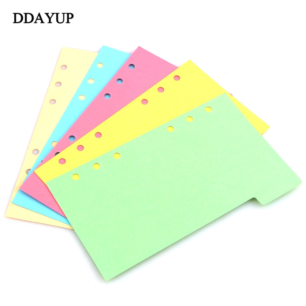 A5 A6 A7 Index Page 6 Holes Planner Papers Notebook Inner Paper Matching Stationery