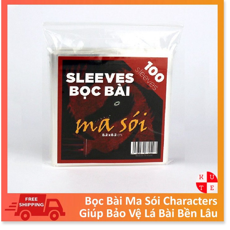 Sleeves Bọc Bài Ma Sói Character Bảo Vệ Bài 100 Cái