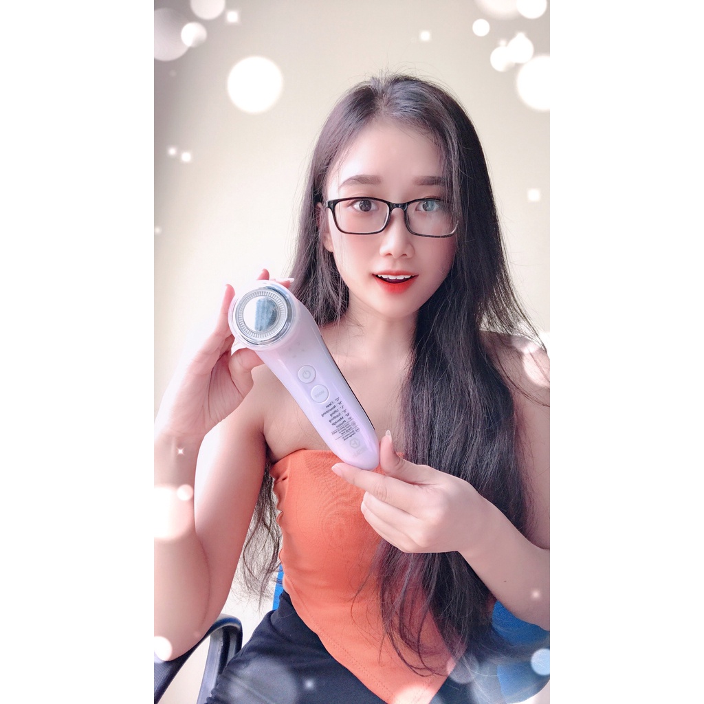 Máy điện di tinh chất đa năng 6 in1, Nâng cơ EMS và  trẻ hoá NanoTime F65U HTBeauty dưỡng da, đẩy tinh chất hiệuj quả