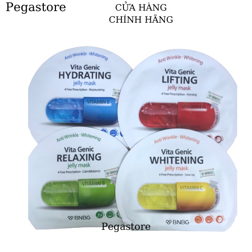 Mặt nạ giấy BNBG Vita Genic Jelly Mask 23ml nhiều mẫu - dưỡng da ,chăm sóc da ,làm trắng da hiệu quả