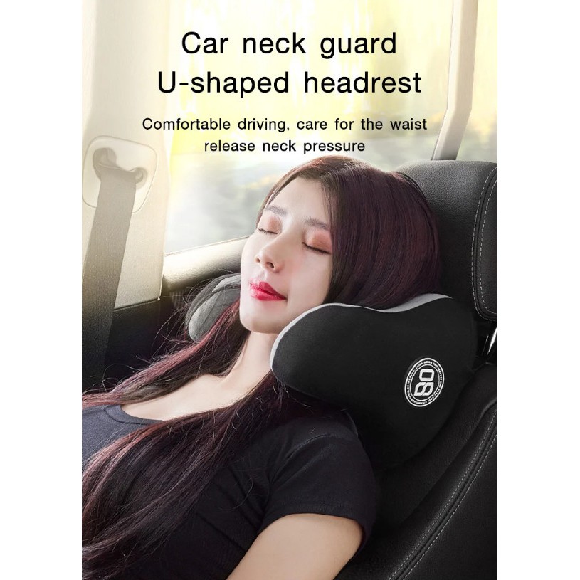 Gối kê cổ động học Car U-Shaped BASF®️ trên ô tô - Home and Garden