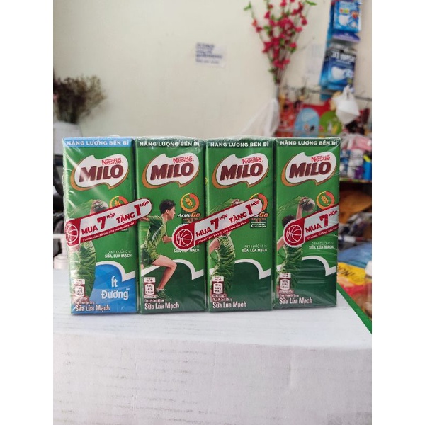 Lốc sữa Milo 180ml set 2 vỉ