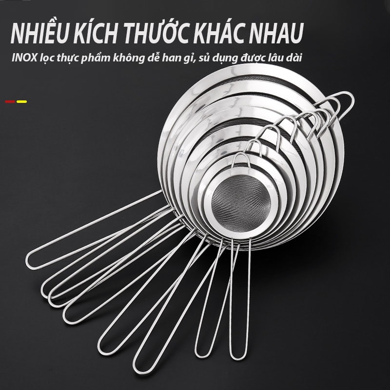 Rây lọc inox, lọc cháo cho bé ăn dặm, không gỉ, không độc hại, vợt lọc - HVL TEA