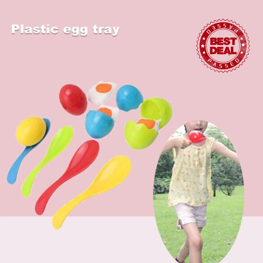 Bộ Đồ Chơi Cân Bằng Trứng Giáo Dục Sớm Cho Bé Dụng Cụ Tập Chạy Hình Quả Trứng R4W8