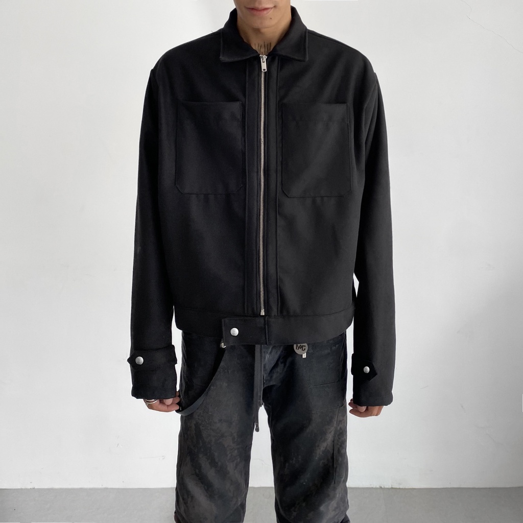 Áo Khoác Nam Unisex Dạ - Crop Wool Jacket Ivankov