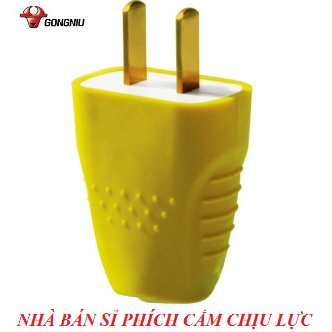 Phích Cắm Chống Va Đập GONGNIU Cao Cấp Lõi Đồng Màu Vàng Đuôi Dẹp GNVN-10L4 ( Chính Hãng)