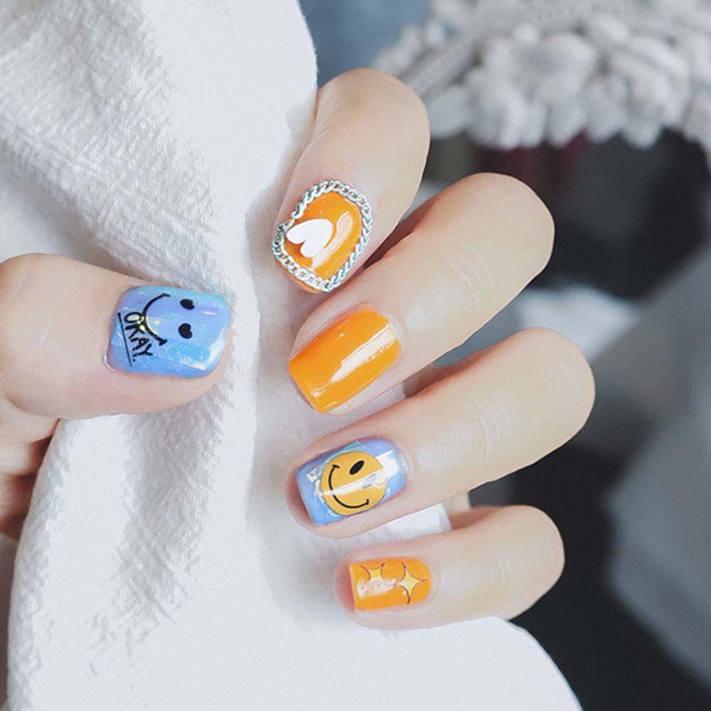 [Hàng mới về] Miếng dán trang trí móng tay họa tiết hoạt hình hoa hướng dương đáng yêu 5D