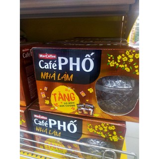cafe phố nhà làm hộp 10goi×28g - tặng kèm lọ mứt kim cương