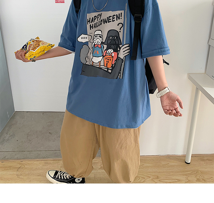 Áo Thun Tay Ngắn In Hình Hoạt Hình Có 3 Màu (M-8Xl150Kg)