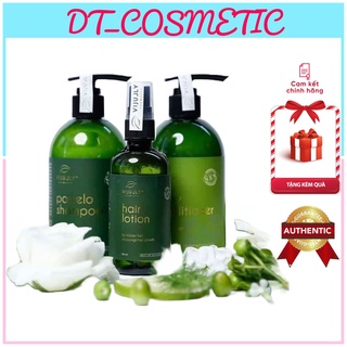 Combo Dầu Gội Bưởi Vijully chính hãng - Xịt tinh dầu kích mọc tóc, dầu xả và dầu gội Vi Jully
