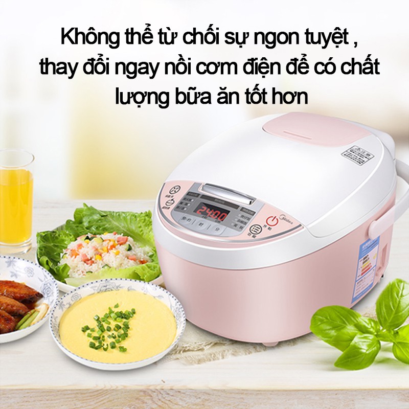 Nồi cơm điện đa năng Midea 3L nồi cơm điện tử nội địa cao cấp 9 chức năng nấu chậm, hầm, cháo, cơm niêu | BigBuy360 - bigbuy360.vn