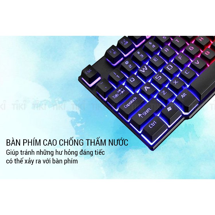 Bàn Phím Giả Cơ Game DIVIPARD GK50 LED 7 Màu