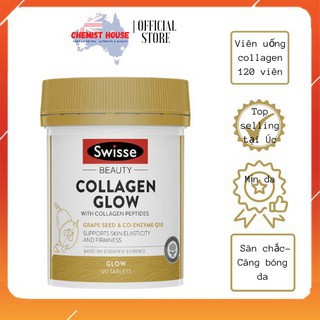 Viên uống đẹp da collagen Swisse Collagen Glow hộp 60 viên của Úc Hàng Chính Hãng Chất Lượng Cao