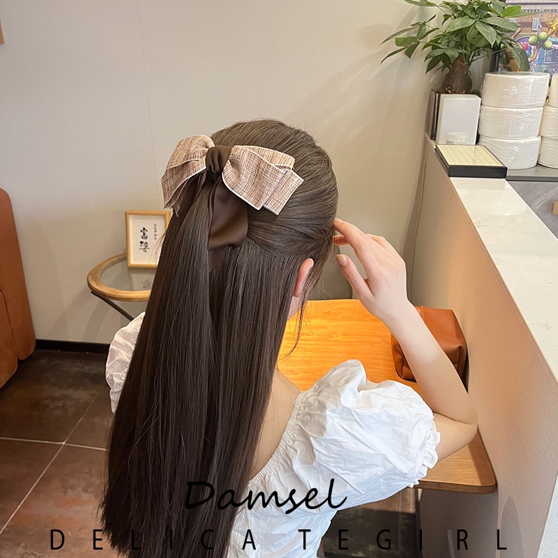 Dây Cột Tóc Nơ Lưng Cỡ Lớn Kiểu Hàn Quốc Dễ Thương