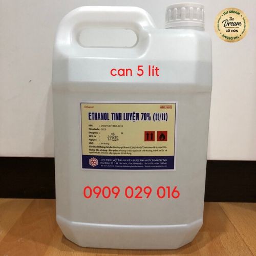 Cồn sát khuẩn ETHANOL 70% 5L - Công ty Dược Phẩm OPC