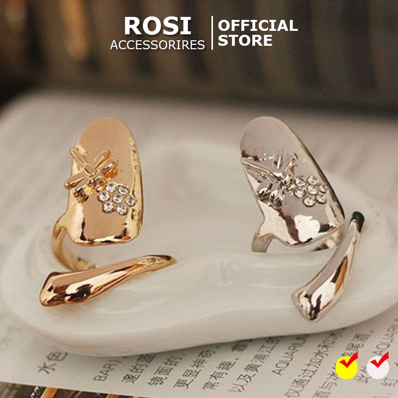 Nhẫn móng nữ thời trang hàn quốc cá tính có đính đá cực đẹp