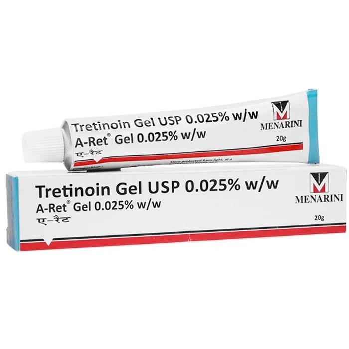 Tretinoin Aret Gel Usp 0.025% 0.05%  0.1%  Tretinol Retinol bôi mụn giảm mụn, chống lão hóa
