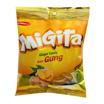 COMBO 5 GÓI KẸO GỪNG MIGITA - gói 70gr