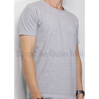 Áo Thun Nam Cổ Tròn  Đơn Sắc Vải Cotton Chất Lượng Cao