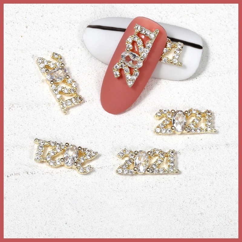 phụ kiện đá hình 2022 gắn móng tay nail 1 viên