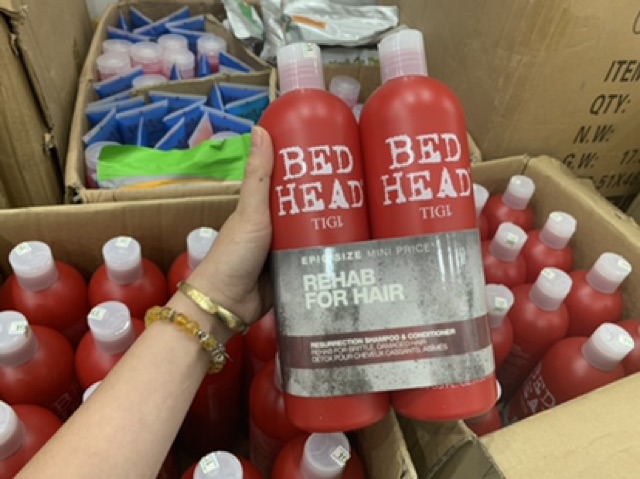 Cặp Dầu Gội, Xả Tigi Đỏ 750ml
