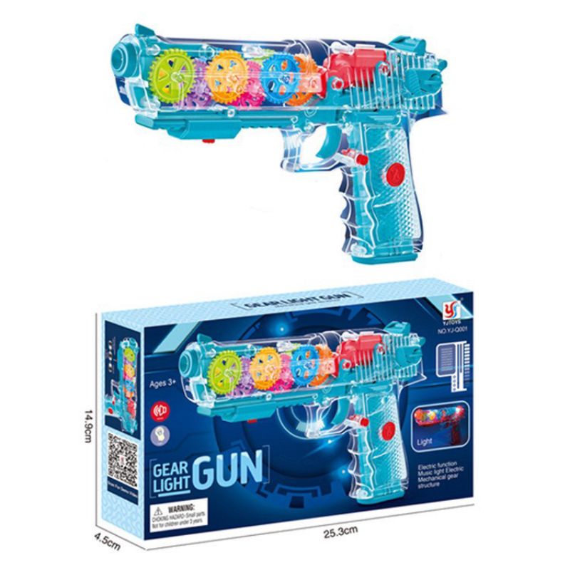 Đồ chơi trẻ em  súng đồ chơi có đèn led và phát nhạc - Tặng kèm 3 pin Â