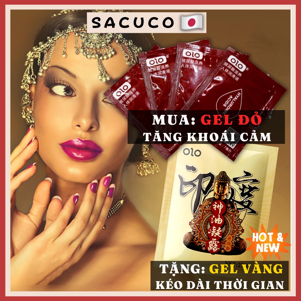 Gel bôi trơn OLO tăng khoái cảm 7ml gốc nước tiện lợi an toàn cho da SACUCO BT001