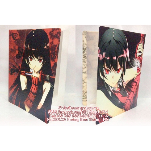 Kẹp đựng bài kiểm tra ảnh anime akame 30 lá đựng 70 ảnh , bài