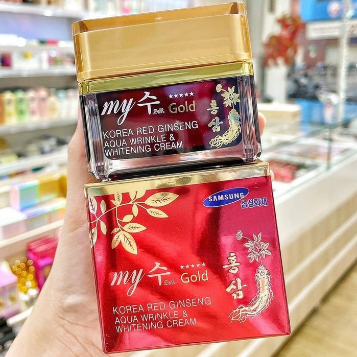 Kem Dưỡng Trắng Da Hồng Sâm Ngày Đêm My Gold Hàn Quốc 50ml