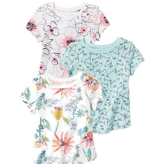 Set 3 áo Oldnavy cho bé gái