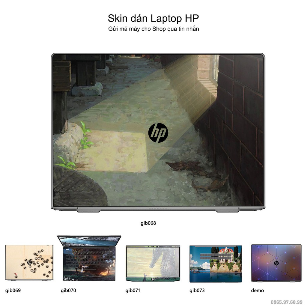 Skin dán Laptop HP in hình Ghibli _nhiều mẫu 11 (inbox mã máy cho Shop)